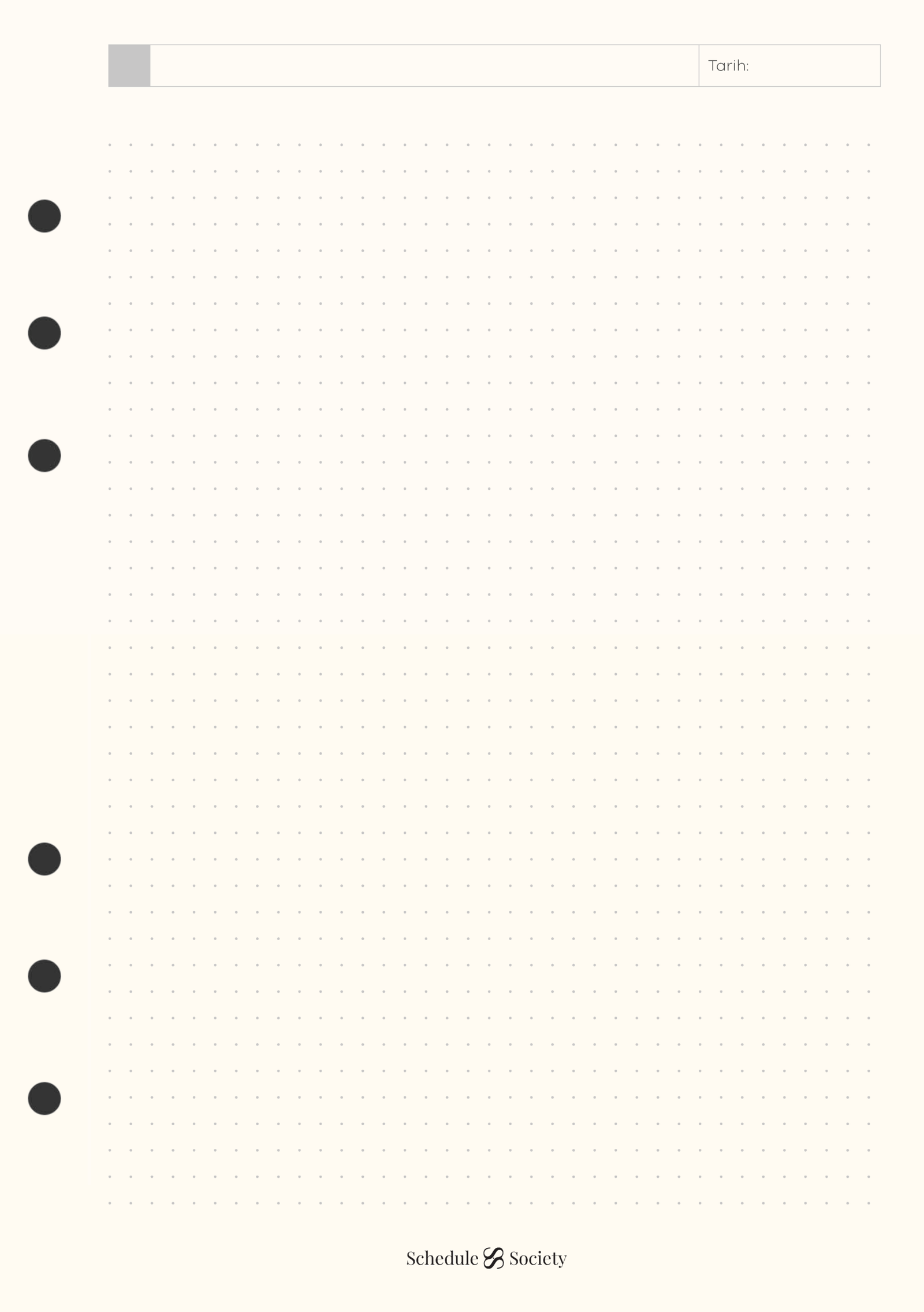 Noktalı Not Sayfası