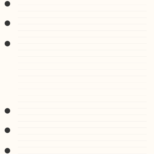 Çizgili Not Sayfası