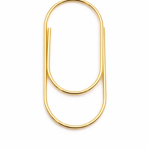 Büyük Oval Ataç Gold