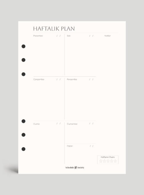 Haftalık Planlayıcı